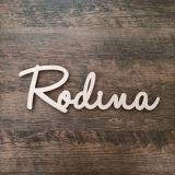 3D nápis Rodina