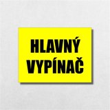 Tabulka Hlavní vypínač