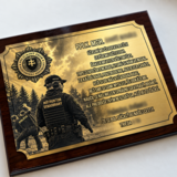Plaketa obdélník - Policejní sbor