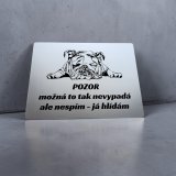 Tabulka Pozor pes Buldok