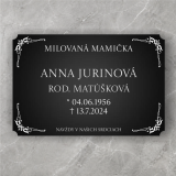 Tabulka na hrob s ornamentem