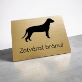 Tabulka Pozor pes Barvář