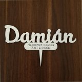 Zápich na dort se jménem – křtinový cake topper