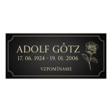 Náhrobní tabule růže