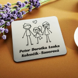 Jmenovka na dveře rodiče a velká dcera