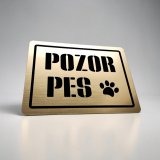 Tabulka Pozor pes