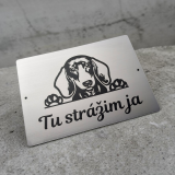 Tabulka Pozor pes Jezevčík 2