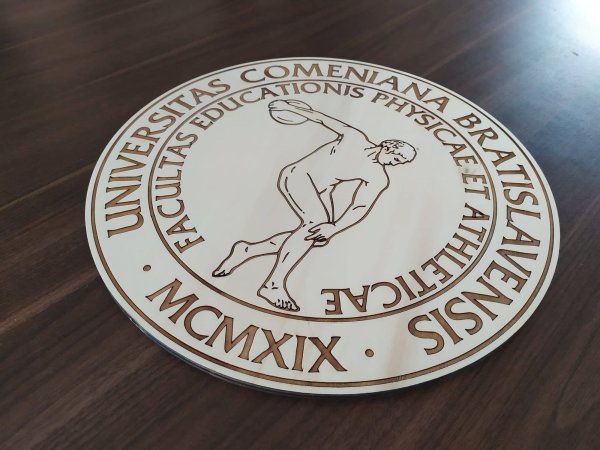 logo gravírované z dreva