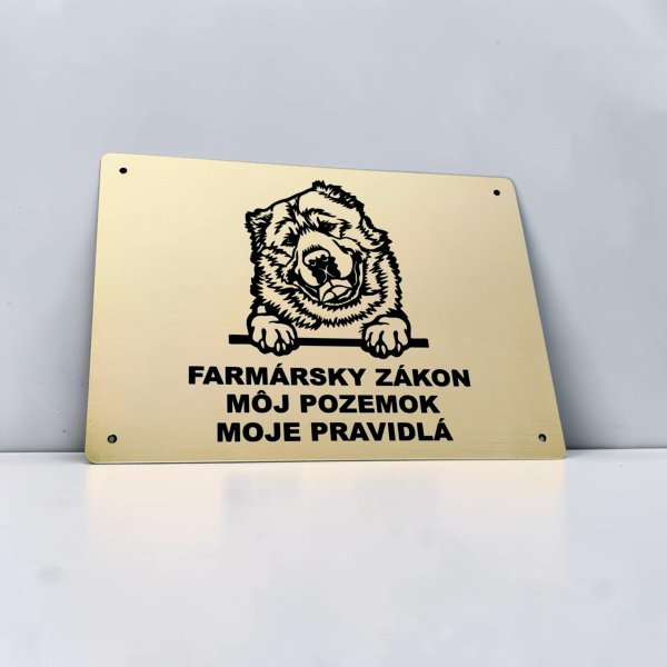 Tabulky na dveře, bránu, sloupy