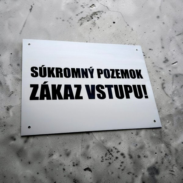 Tabulky na dveře, bránu, sloupy