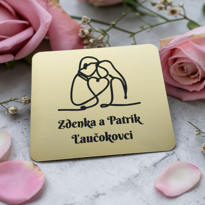 Jmenovka Duo na dveře