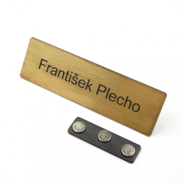 Magnetická jmenovka na oděv