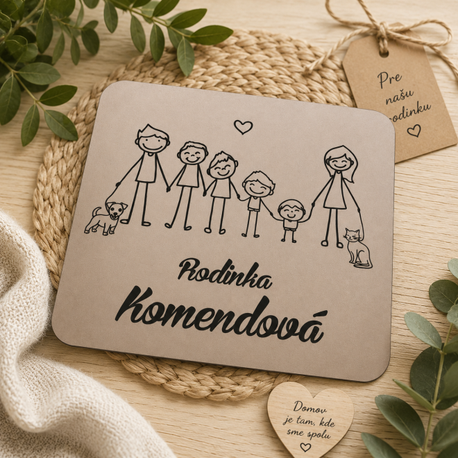 Rodinná jmenovka – postavičky na míru