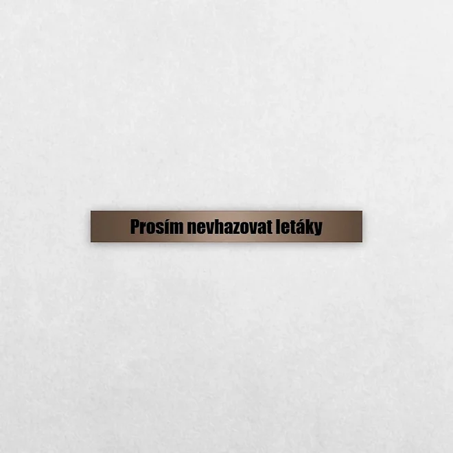 Tabulka nevhazujte letáky 12 × 2 cm