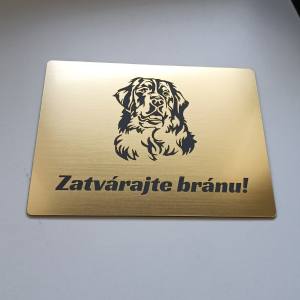 Tabulka Pozor pes Bernský salašnický pes