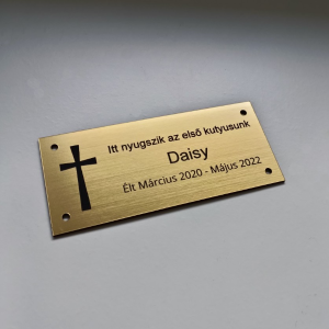 Tabulka na hrob kříž mini