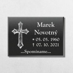 Tabulka na hrob kříž V2