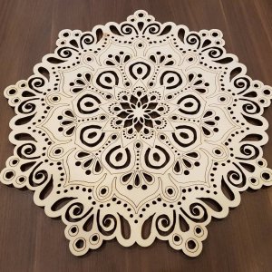 Vyřezávaná mandala velká