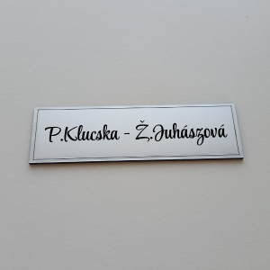 Jmenovka na dveře Double Basic