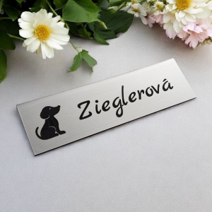Jmenovka na dveře Pejsek