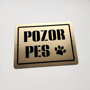 Tabulka Pozor pes