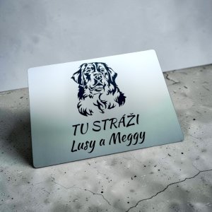 Tabulka Pozor pes Bernský salašnický pes