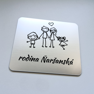 Jmenovka Family na dveře