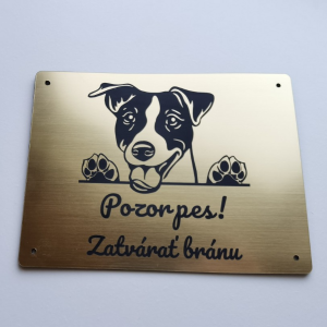 Tabulka Pozor pes Jack Russell teriér 2