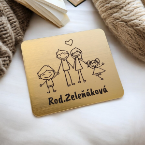 Jmenovka Family na dveře