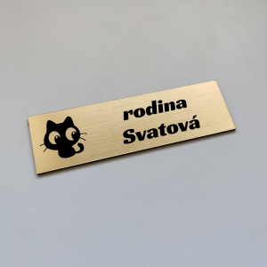 Jmenovka na dveře Kitty