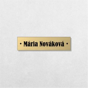 Úzká jmenovka s dírkami 8 × 2 cm