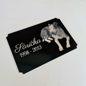 Tabulka na hrob zvířete V2