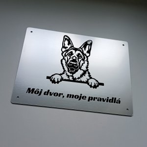 Tabulka Pozor pes Německý ovčák cute