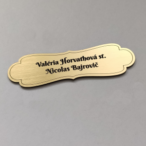 Jmenovka na dveře Double Vintage