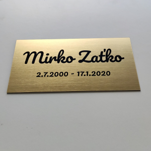 Tabulka na hrob Basic