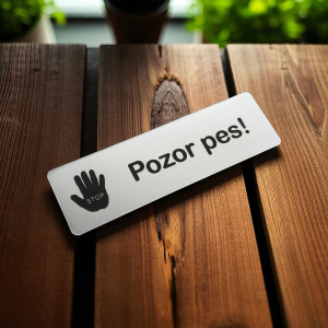 Tabulka Pozor Pes