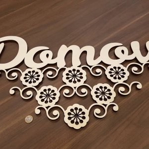 Nápis domov folk
