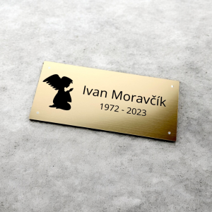 Tabulka na hrob anděl 2