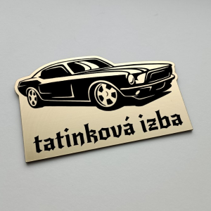 Dětská jmenovka Auto