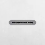 Tabulka nevhazujte letáky 12 × 2 cm