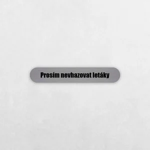 Tabulka nevhazujte letáky 12 × 2 cm