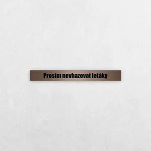 Tabulka nevhazujte letáky 12 × 2 cm